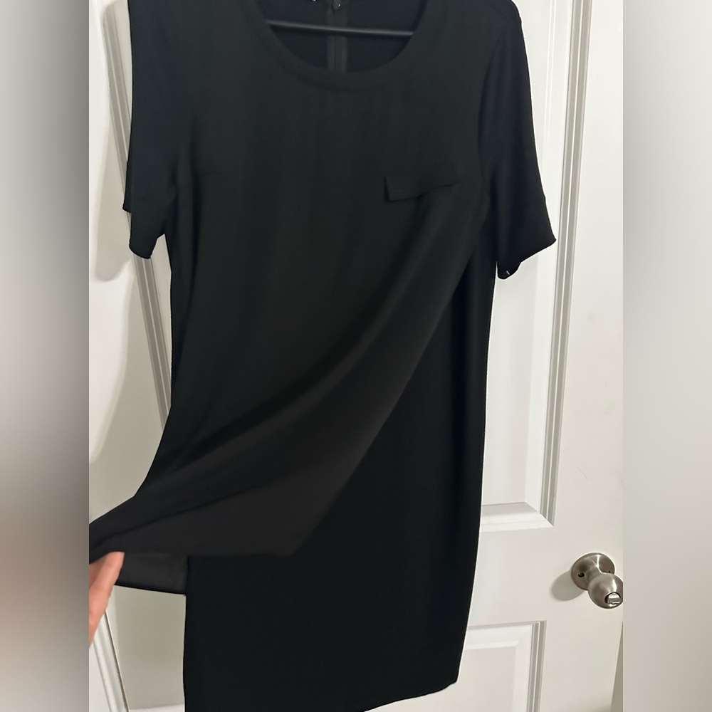 Stefanel Black Tshirt Dress. Size Medium
